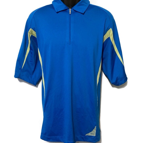 Nike Other - Nike Golf Men’s Blue & Gray 1/4 Zip Polo